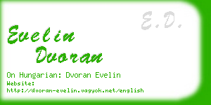 evelin dvoran business card